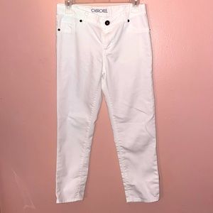 Girls White Casual Jean